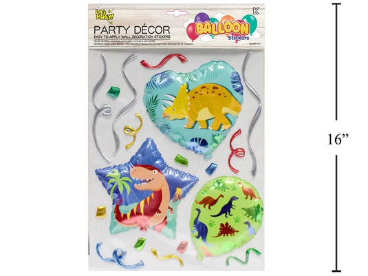 Let's Party, Balloon Look, Wall Décor, Dinosaurs