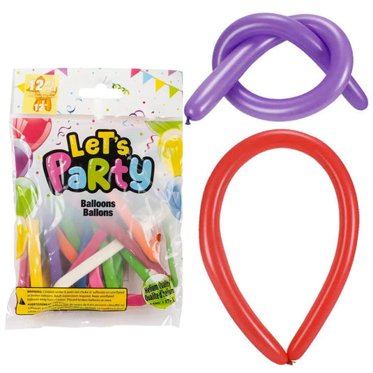 Let's Party - 12pcs Animals HQ Balloon,Asst.cols.,printed bag