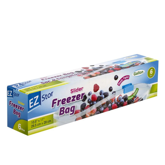 EZ-Stor 10.5"x11" 6-pc Freezer Slider Bags, colour box