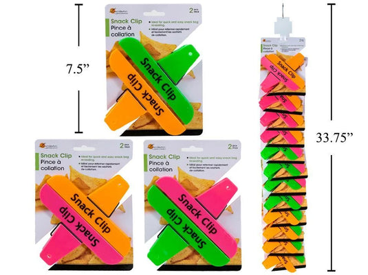 Luciano 2-pc Large Snack Clip, toc