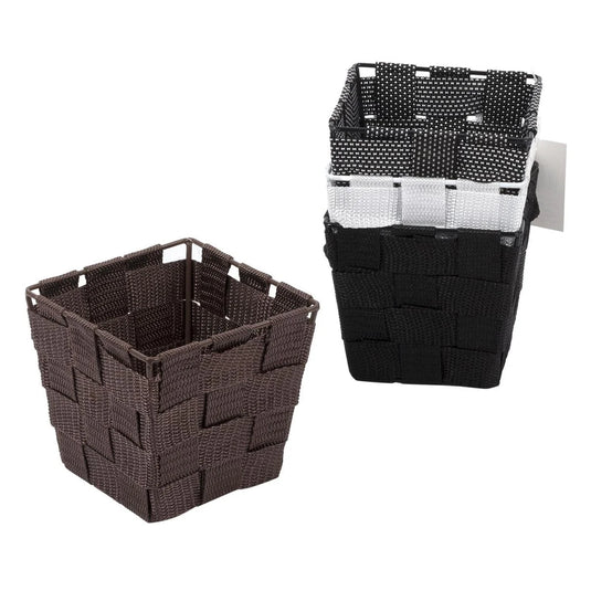 5" x 5" x 4" Square Woven Basket, tag