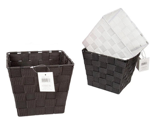 7.5"x7.5"x6" Square Woven Basket