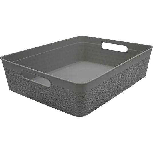 Basket Storage Charcoal/Turquoise/Grey