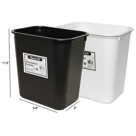Wastebasket Assorted Colors
