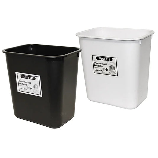 Wastebasket Assorted Colors
