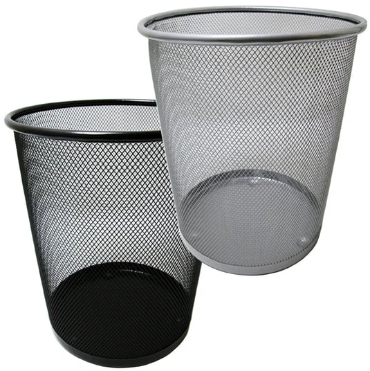 Wastebasket with Metal Mesh