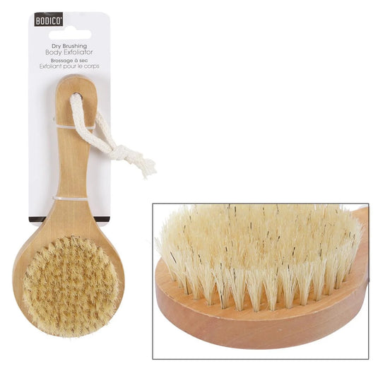Bodico, Dry Brushing Exfoliator w handle