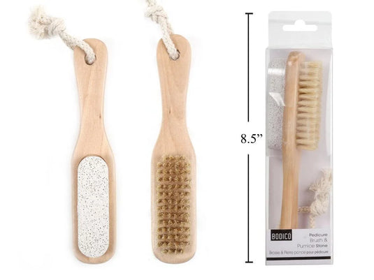 Bodico, Pedicure Brush & Pumice stone, pvc box