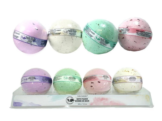 PP 180g Fizzer w/0.3% Floral Flake Lavender, Mint, Tea Rose, Magnolia
