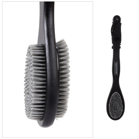 Bodico, wooden Body Bath Brush Black Wood, hangtag,