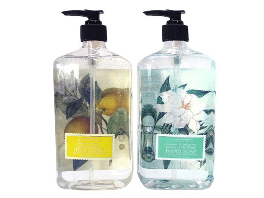 PP 760ml Clear Soap Bottle 2 scents Citrus & Jasmine , 760Ml/25.6Fl.Oz
