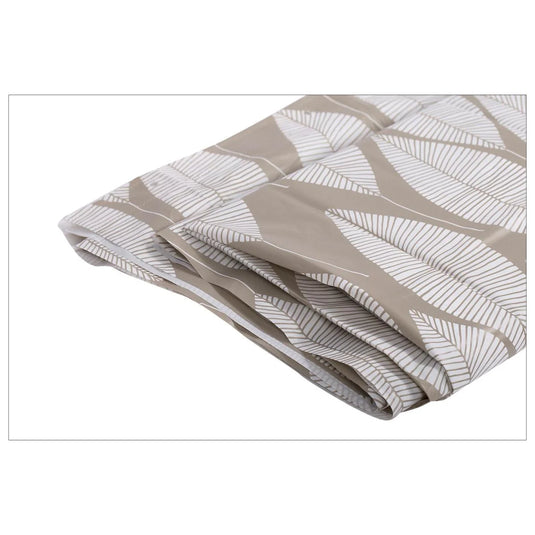 Bodico, PEVA Shower Curtain, wht leaves,70x72", hanger w header