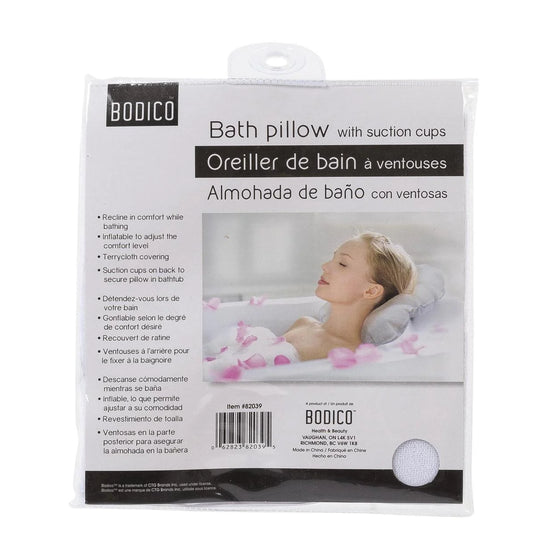 Bodico Bath Pillow, white only, pvc bag(HZ)