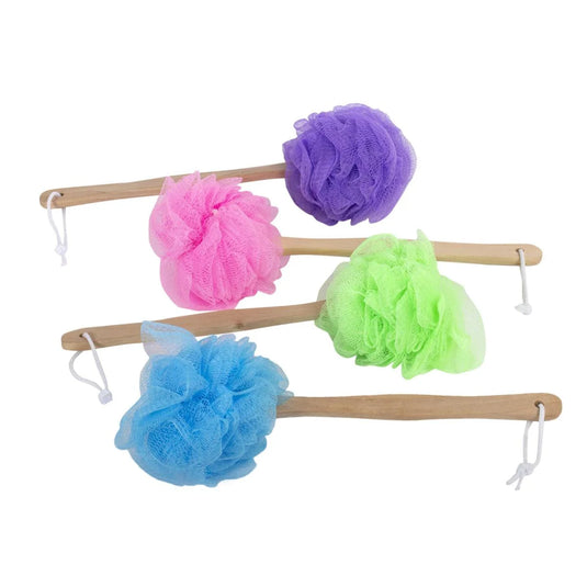 Bodico Bath Sponge w/Wood Handle, hangtag