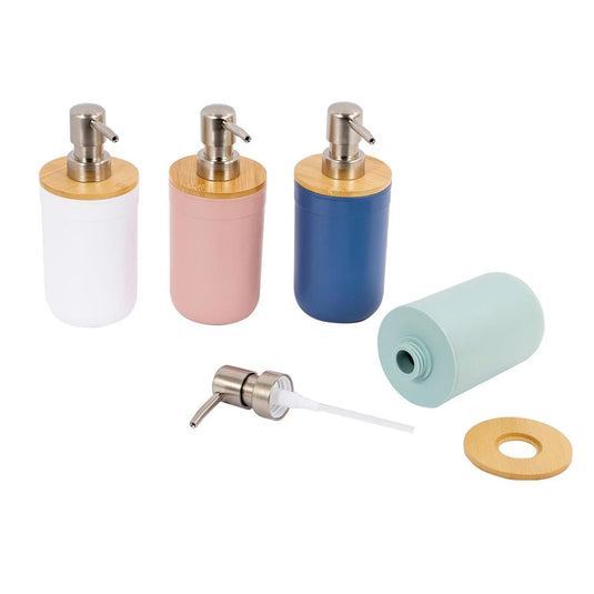 Bodico, Matte Soap/Lotion Pump w/Bamboo, satin pump
