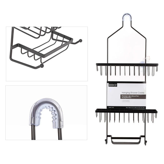 Bodico, Shower Caddy w Soap Holder 2Tier, matte, 30x11x66.5cm, card