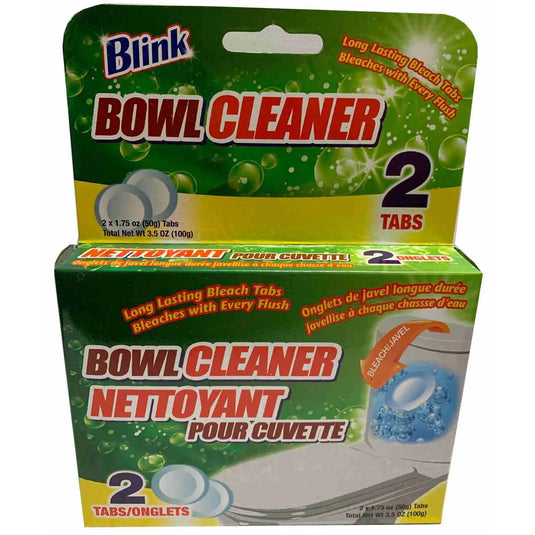 BLINK NETTOYANT POUR CUVETTE PAQ. DE 2/pk BOWL CLEANER BLEACH TABS