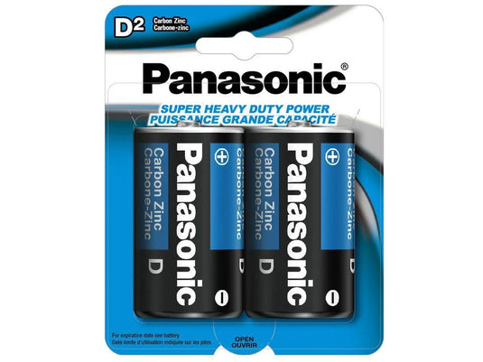 Panasonic, 2pk."D" Super HD Battery