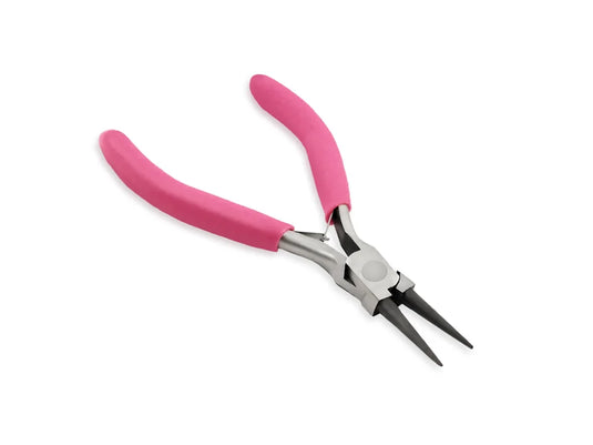 Beading/Jewelry Tool: Long Round Nose Pliers w/Soft Grip Handle