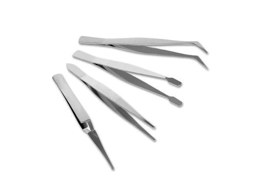 Beading/Jewelry Tool: 4pc Tweezer Set