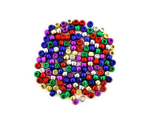 Pony Beads: 9mmx6mm Barrel Metallic x150 B) Multi-Mix