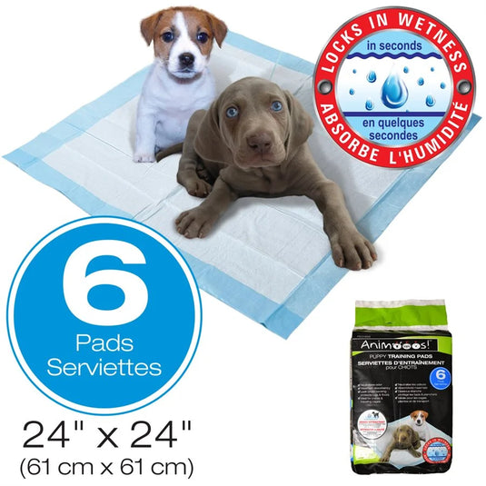 PUPPY TRAINING PADS WITH ATTRACTANT, 61X61CM (24X24")