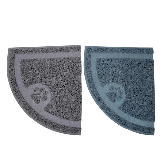 PAWS.23"x14" Litter Catcher Mat Blue & Grey colours, Header Card