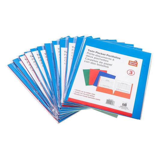 O.WKs. 3-pc Twin Pocket Portfolio