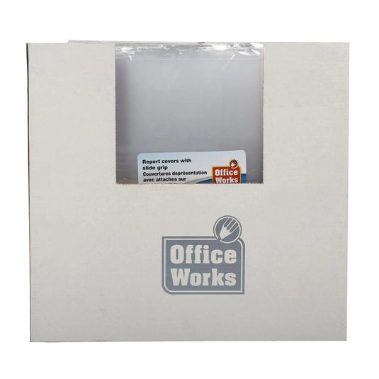 O.WKs. 3-pc Pvc Report Cover w/Slde Gp8.5x11" (HZ)