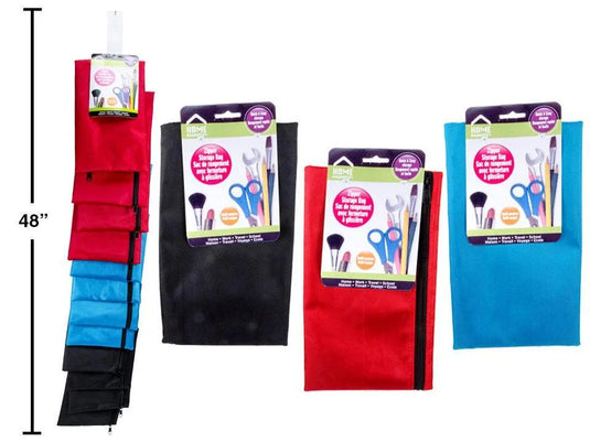 H.E. Zipper Storage Bag, hangtag card w/ clip strip