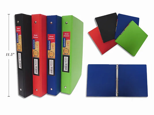 1" HARD COVER VINYL BINDER + POCKETS W/BOOSTER -1.6MM BOARD
