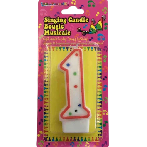 BIRTHDAY CANDLE MUSICAL NUMBER 1