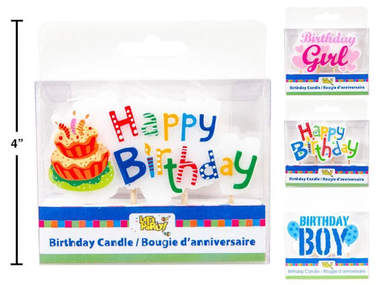 Let's Party, Party Stick Candles, pvc box
