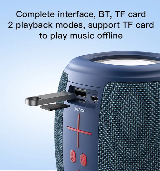 Portable Mini Wireless Speaker Stereo With Rope