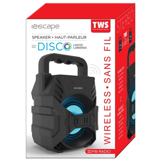 ESCAPE | TWS WIRELESS LIGHT-UP SPEAKER WITH FM RADIO AND MICROPHONE