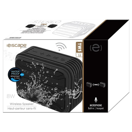 ESCAPE | WATERPROOF IPX7 WIRELESS TWS SPEAKER WITH MICROPHONE, 5W