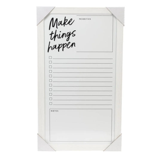 KG Planner Dry Erase Board (Note) 12x22in, Magnetic, White, PS (AZ)