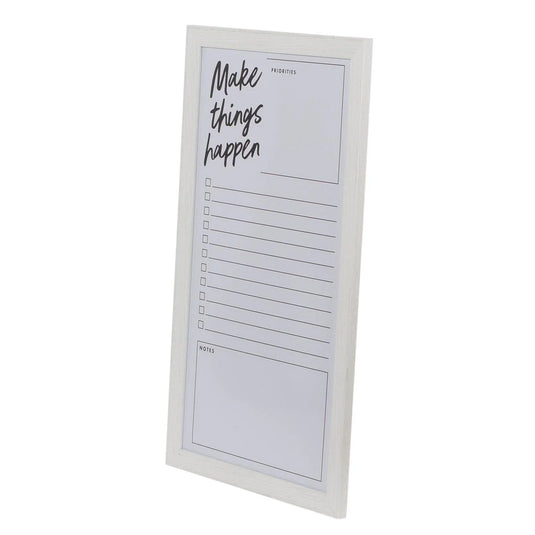 KG Planner Dry Erase Board (Note) 12x22in, Magnetic, White, PS (AZ)