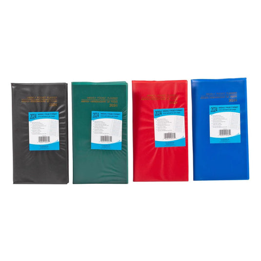 2024 Weekly Pocket Planner, 6.75"x3.75" (Bilingual)