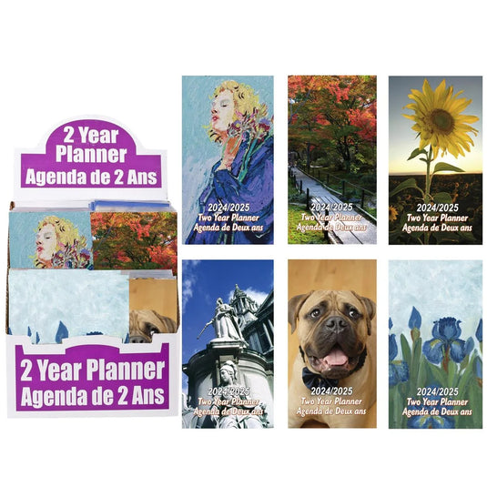 28 Month Pocket Calendar, 2024-2025 (Bilingual)