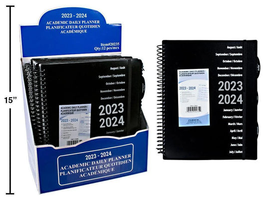 2024-2025 Dated Academic Planner, 7.8"x10",72sheets,label (Bilingual)