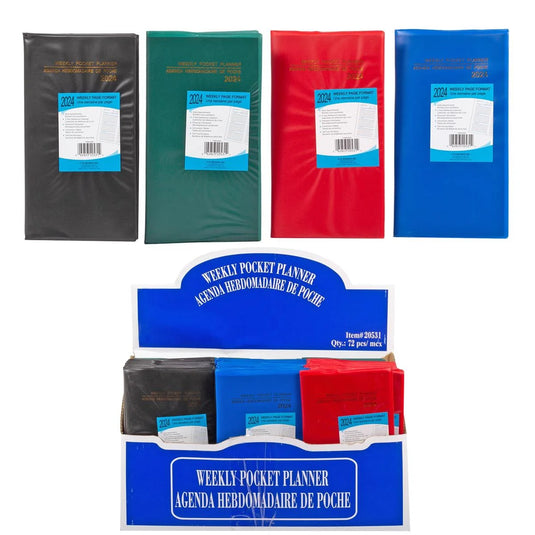2025 Weekly Pocket Planner, 6.75"x3.75" (Bilingual)
