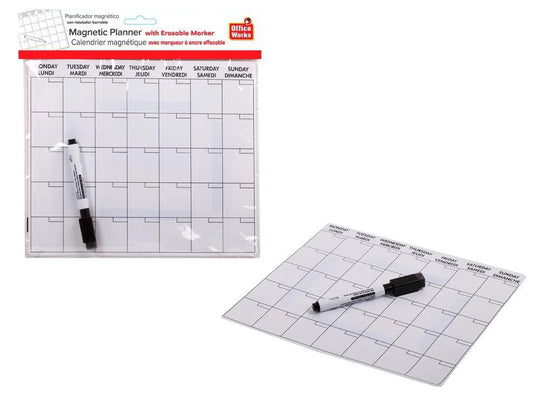 O.WKs. Magnetic Planner w/Marker pbh