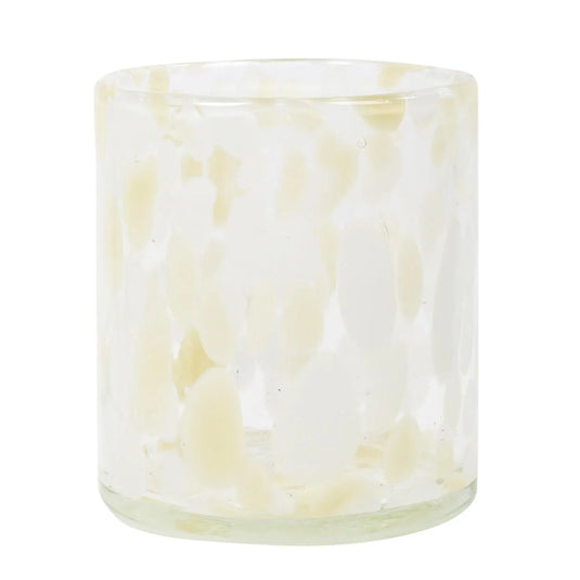 Bubble Glass Candle Holder, 4"D x 4"H