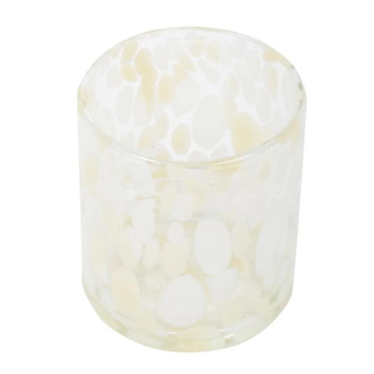 Bubble Glass Candle Holder, 4"D x 4"H