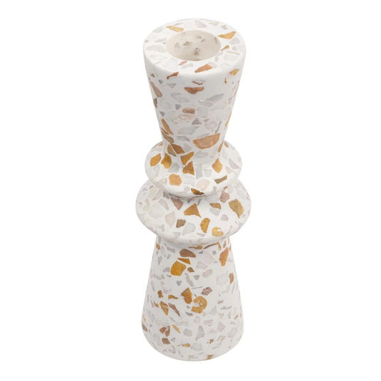 Terrazzo Candle Holder 6.7"H