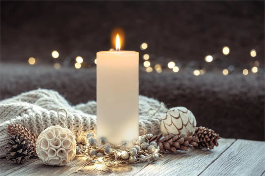 KG Enlighten 6" Unscented Pillar White, 72Hrs (Az)