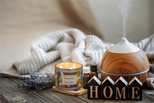 KG 3-Wick Tin Mandarin & Verbena Paraffin/Soy Blend Candle (Az)