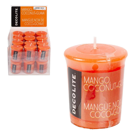 Deco Lite Votive Candle, Mango,Coconut+Guava, col lab