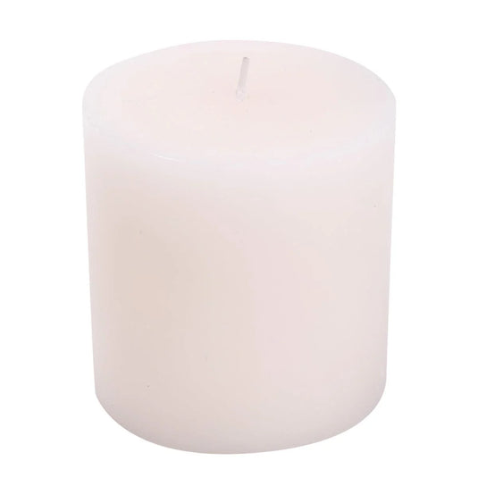 Deco Lite Essentials 3"x3" Smooth Pillar Candle, col. wrap & label